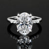 IGI Certified Lab Grown Diamond Oval Halo Ring, 0.28ct tw — 14K/18K Solid Gold