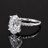 IGI Certified Lab Grown Diamond Oval Halo Ring, 0.28ct tw — 14K/18K Solid Gold