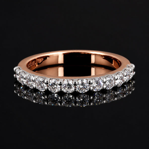 IGI Certified Lab Grown Diamond Round-Cut Pave Cluster Ring — 14K/18K Solid Gold