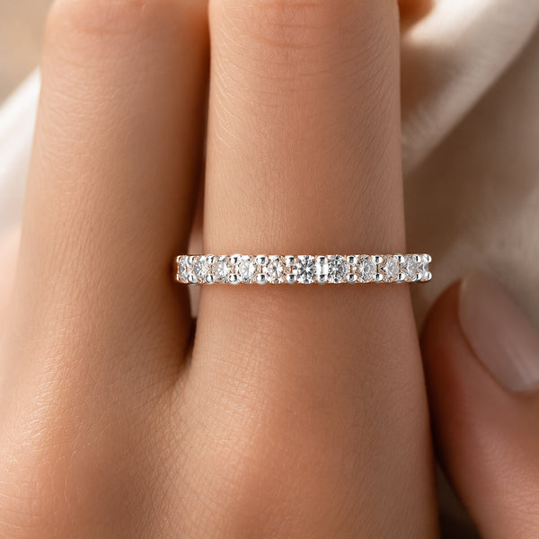 IGI Certified Lab Grown Diamond Round-Cut Pave Cluster Ring — 14K/18K Solid Gold