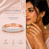 IGI Certified Lab Grown Diamond Round-Cut Pave Cluster Ring — 14K/18K Solid Gold