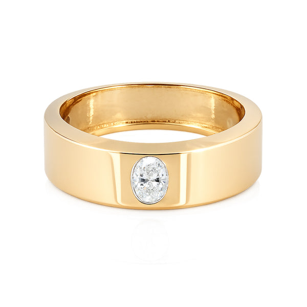IGI Certified Lab Grown Diamond Round-Cut Solitaire Ring — 18K Solid Gold