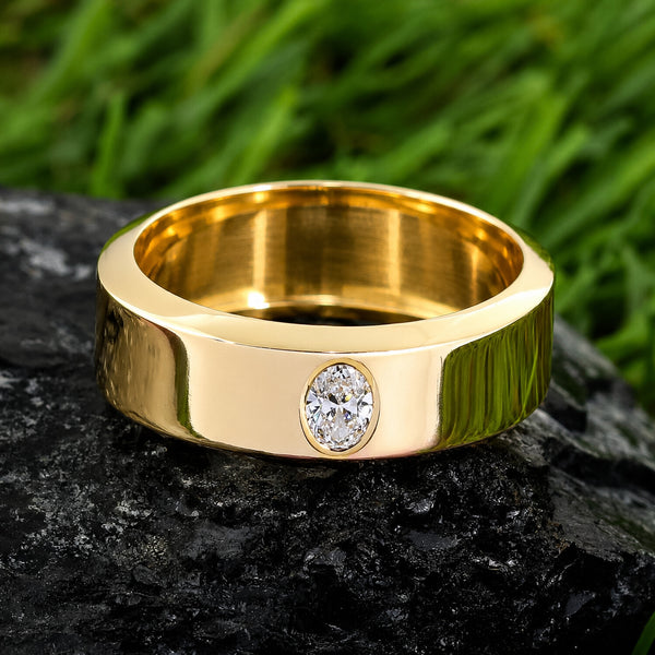 IGI Certified Lab Grown Diamond Round-Cut Solitaire Ring — 18K Solid Gold