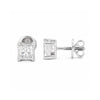 Lab Grown Diamond Accent Round Stud Earrings — Solid 14K / 18K Gold