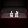 Lab Grown Diamond Accent Round Stud Earrings — Solid 14K / 18K Gold
