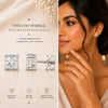 Lab Grown Diamond Accent Round Stud Earrings — Solid 14K / 18K Gold