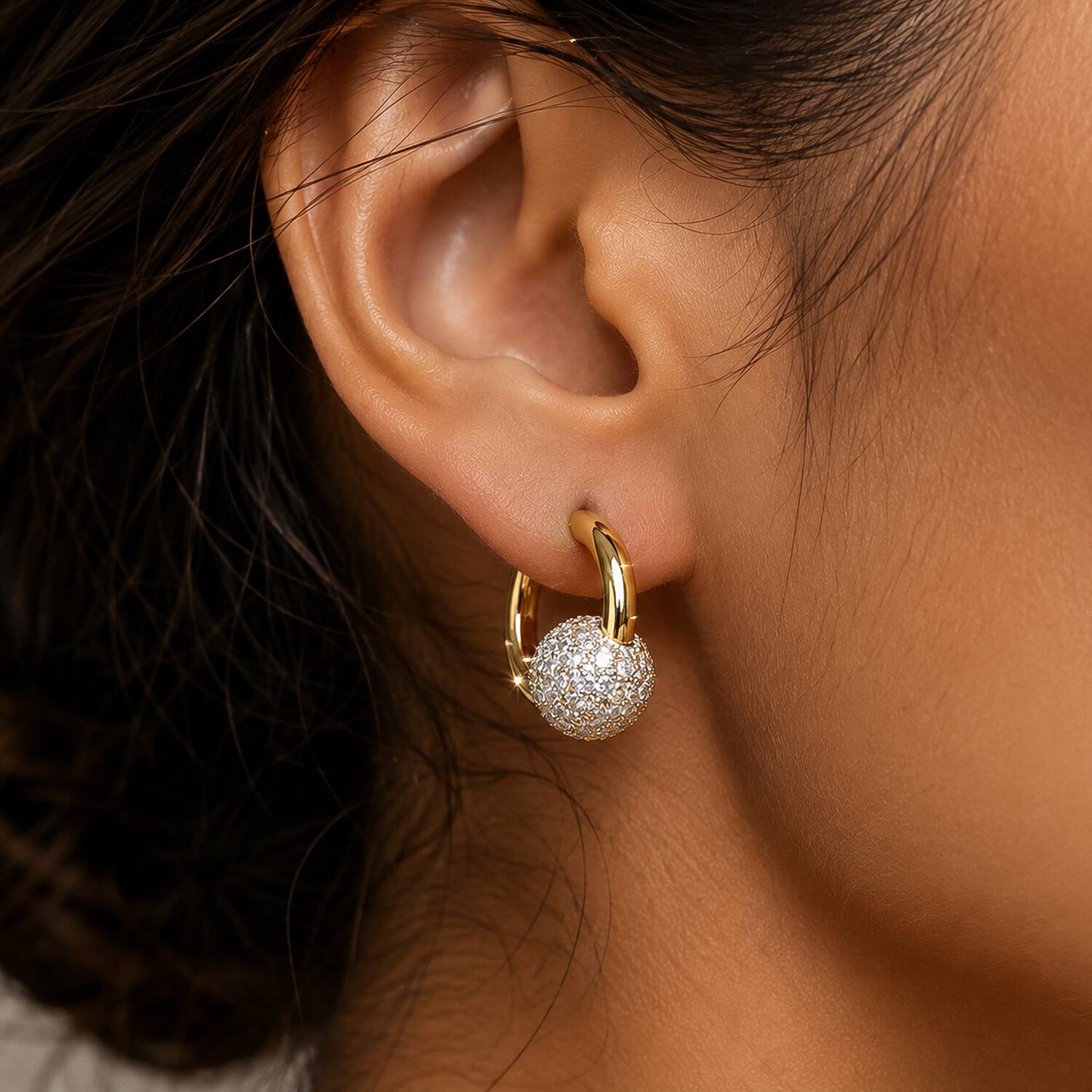 IGI Lab Grown Diamond Solitaire Stud Earrings — 1.3ct T.W., Solid 14K / 18K Gold