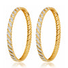 IGI Certified Lab Grown Diamond Pavé Cuff Bangle — 18K Solid Gold, 2.72 Carat