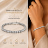 IGI Certified Lab Grown Diamond Link Bracelet — 14K/18K Solid Gold, 5.85 Carat