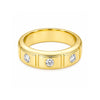 IGI Certified Lab Grown Diamond Three-Stone Ring, 0.18ct tw — 14K/18K Solid Gold