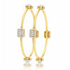 IGI Certified Lab Grown Diamond Dot Gold Bangle — 14K/18K Solid Gold, 1.87 Carat