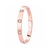 IGI Certified Lab Grown Diamond Ten-Stone Gold Bangle — 18K Solid Gold, 1.49 Carat