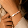 IGI Certified Lab Grown Diamond Ten-Stone Gold Bangle — 18K Solid Gold, 1.49 Carat