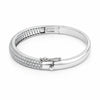 IGI Certified Lab Grown Diamond Half-Set Gold Bangle — 18K Solid Gold, 3.26 Carat