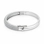 IGI Certified Lab Grown Diamond Half-Set Gold Bangle — 18K Solid Gold, 3.26 Carat