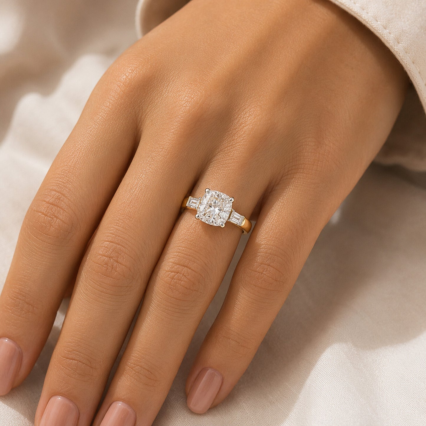 IGI Certified Lab Grown Diamond Round-Cut Ring — Solid 14K and 18K Gold