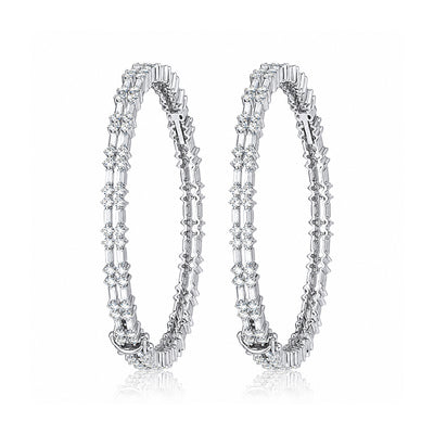 IGI Certified Lab Grown Diamond Cuff Bangle — 14K/18K Solid Gold, 7 Carat