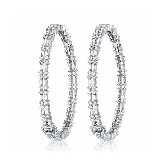 IGI Certified Lab Grown Diamond Cuff Bangle — 14K/18K Solid Gold, 7 Carat