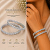 IGI Certified Lab Grown Diamond Cuff Bangle — 14K/18K Solid Gold, 7 Carat