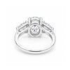 IGI Certified Lab Grown Diamond Oval-Cut Three-Stone Ring — 18K Solid Gold