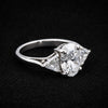IGI Certified Lab Grown Diamond Oval-Cut Three-Stone Ring — 18K Solid Gold