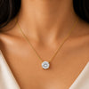 IGI Certified Lab Grown Diamond Round-Cut Solitaire Pendant Necklace — 14K/18K Solid Gold, Adjustable Chain