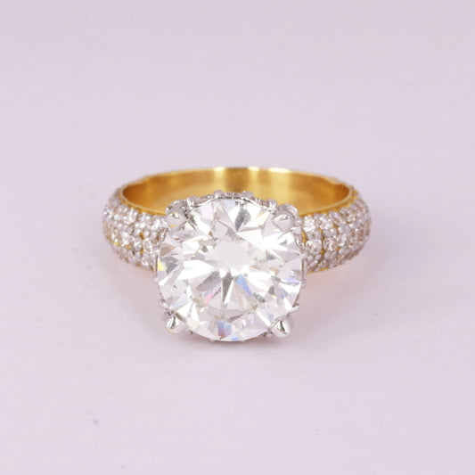 IGI Certified Lab Grown Diamond Round Solitaire Ring, 1.42ct — 14K/18K Solid Gold