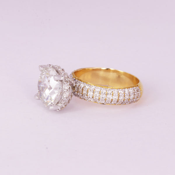 IGI Certified Lab Grown Diamond Round Solitaire Ring, 1.42ct — 14K/18K Solid Gold