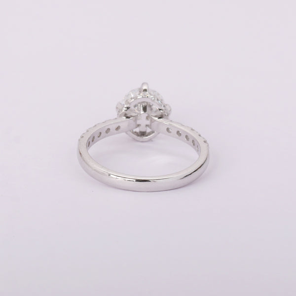 IGI Certified Lab Grown Diamond Round Halo Ring, 0.30ct tw — 14K/18K Solid Gold