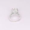 IGI Certified Lab Grown Diamond 1.17ct Round Pavé Halo Cluster Ring — 14K/18K Solid Gold
