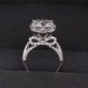 IGI Certified Lab Grown Diamond 1.17ct Round Pavé Halo Cluster Ring — 14K/18K Solid Gold