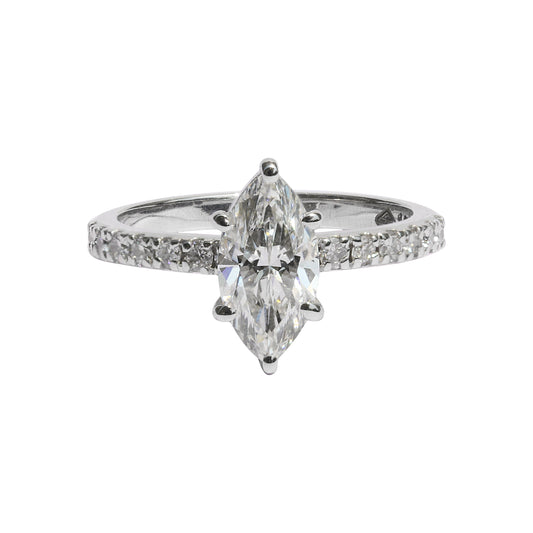 IGI Certified Lab Grown Diamond Fancy-Cut Pave Cluster Ring — 14K/18K Solid Gold