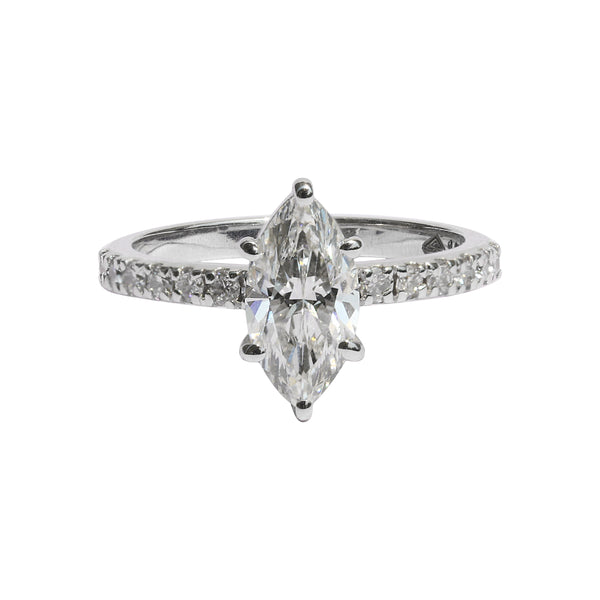 IGI Certified Lab Grown Diamond Fancy-Cut Pave Cluster Ring — 14K/18K Solid Gold
