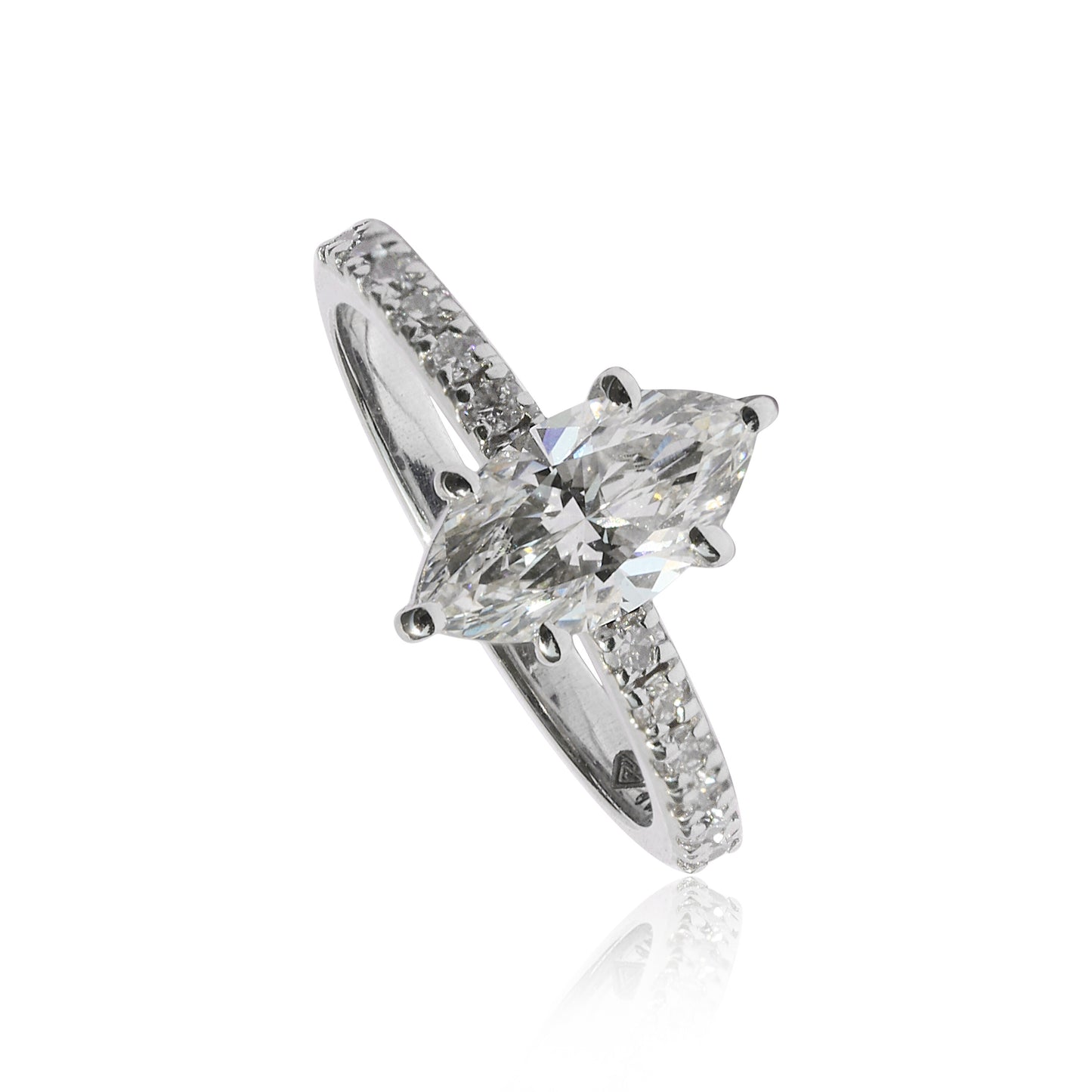 IGI Certified Lab Grown Diamond Emerald-Cut Ring — Solid 18K Gold