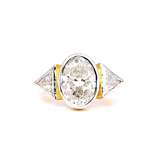 IGI Certified Lab Grown Diamond Three-Stone Ring, 1.00ct tw — 14K/18K Solid Gold