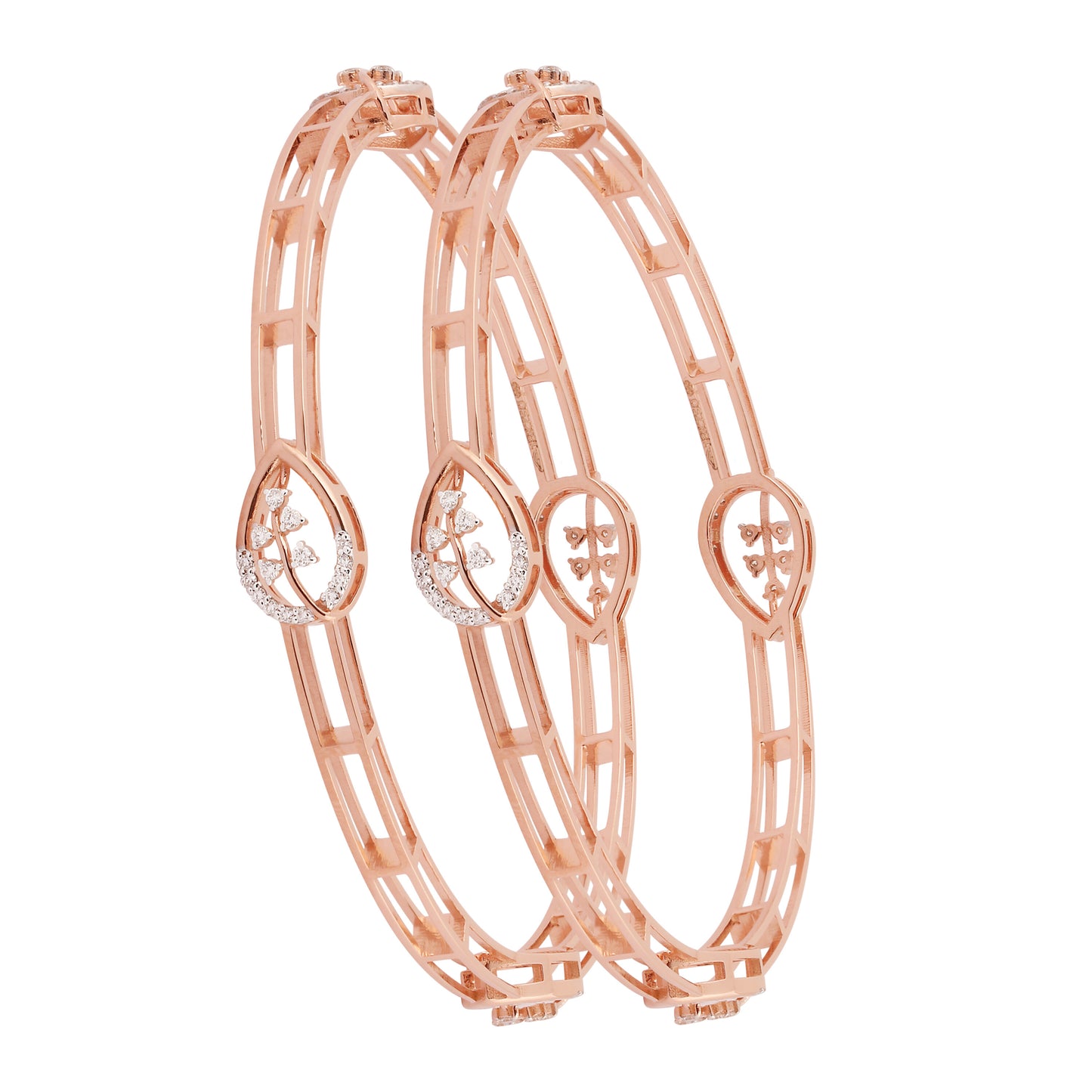 IGI Certified Lab Grown Diamond Pavé Bangle — 18K Solid Gold, 0.88 Carat