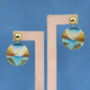 Lab Grown Onyx Pear Earrings — Solid 18K Gold