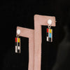 Lab Grown Onyx Fancy Earrings — Solid 18K Gold