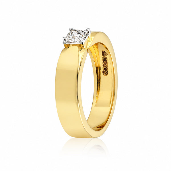 IGI Certified Lab Grown Diamond Round-Cut Solitaire Ring — 18K Solid Gold