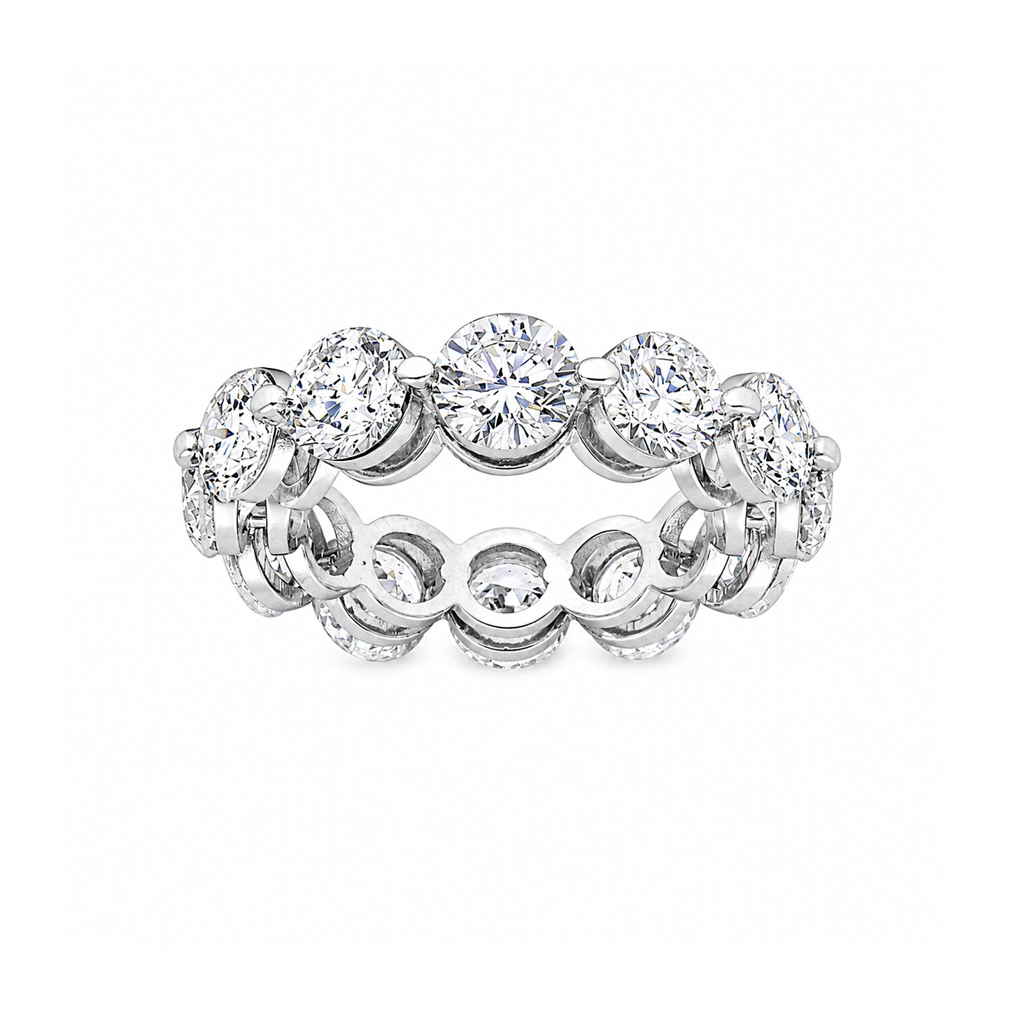 IGI Certified Lab Grown Diamond Round-Cut Pave Cluster Ring — 18K Solid Gold