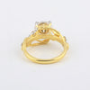 IGI Certified Lab Grown Diamond Round-Cut Halo Ring — 18K Solid Gold