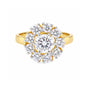 IGI Certified Lab Grown Diamond Round-Cut Halo Ring — 14K/18K Solid Gold