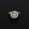 IGI Certified Lab Grown Diamond Round-Cut Halo Ring — 14K/18K Solid Gold