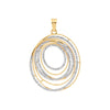IGI Certified Lab Grown Diamond Round-Cut Micro-Pave Cluster Pendant Necklace — 14K/18K Solid Gold, Adjustable Chain