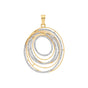 IGI Certified Lab Grown Diamond Round-Cut Micro-Pave Cluster Pendant Necklace — 14K/18K Solid Gold, Adjustable Chain