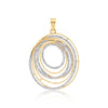 IGI Certified Lab Grown Diamond Round-Cut Micro-Pave Cluster Pendant Necklace — 14K/18K Solid Gold, Adjustable Chain