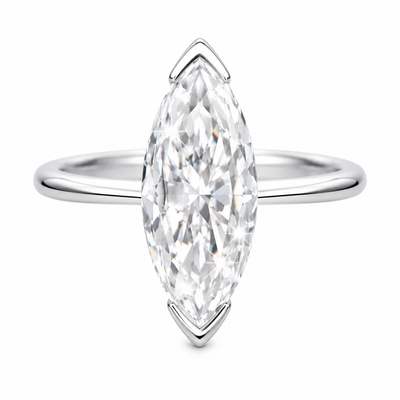 Certified 5.80ct VS1 White Moissanite Handmade Ring 18K Gold Plated