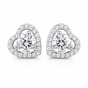 5.30 ct DEW Round White Moissanite Stud Earrings Gold Vermeil – July Festive Offer