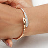 0.91 Ct Natural Diamond Bracelet H-I Color VS Clarity Solid Gold Fine Jewelry