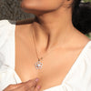 0.63 Ct Gold Diamond Pendant Necklace IGI Certified G-H VS Classic Style
